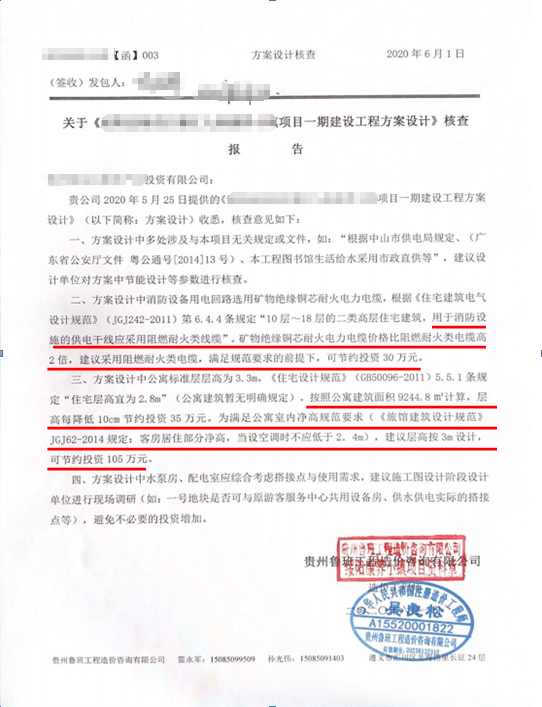 優(yōu)化設(shè)計，節(jié)約投資170萬元